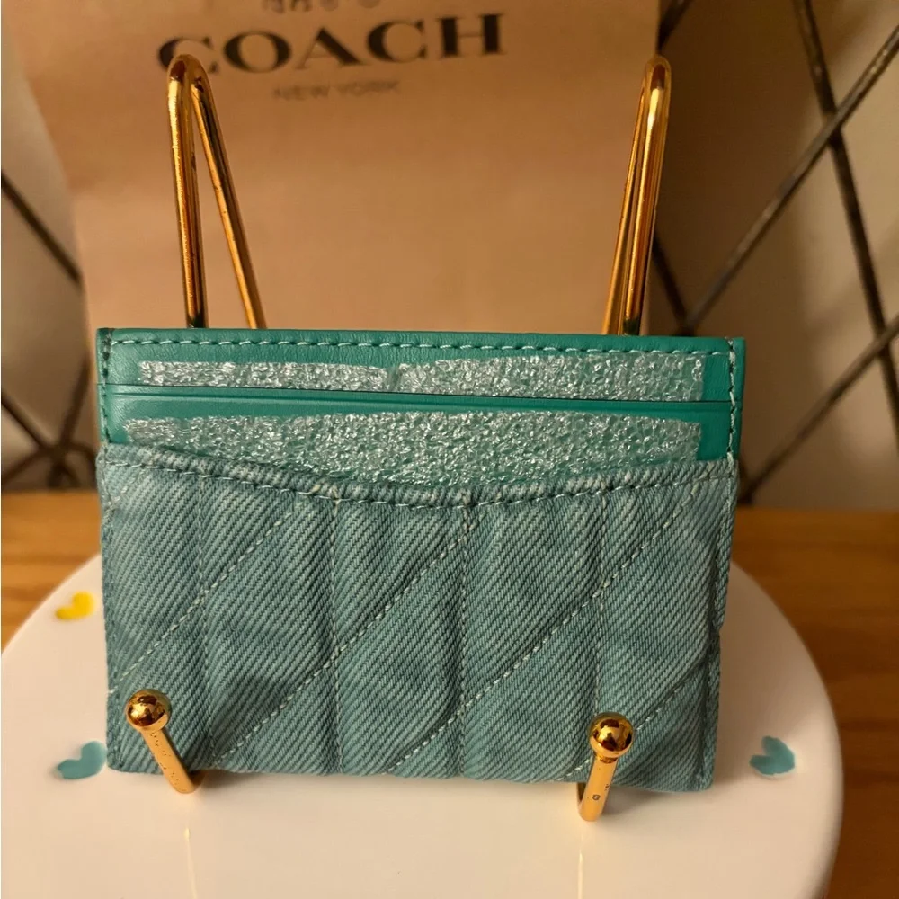 Coach Quilted Card Case NWT